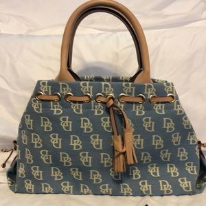 Dooney & Bourke Denim and leather handbag
